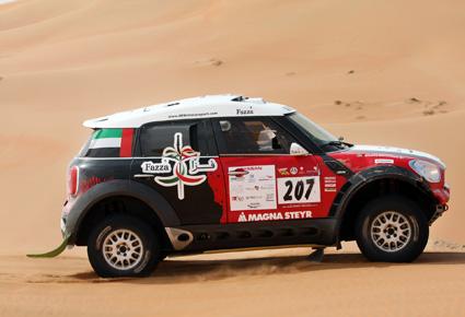 بداية قوية للمتسابقين الإماراتيين في رالي ابوظبي الصحراوي 2012
